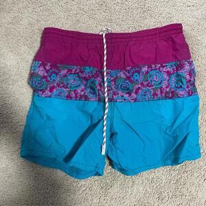 Surf odyssey vintage Vibrant Multicolor men’s size medium swim Trunks